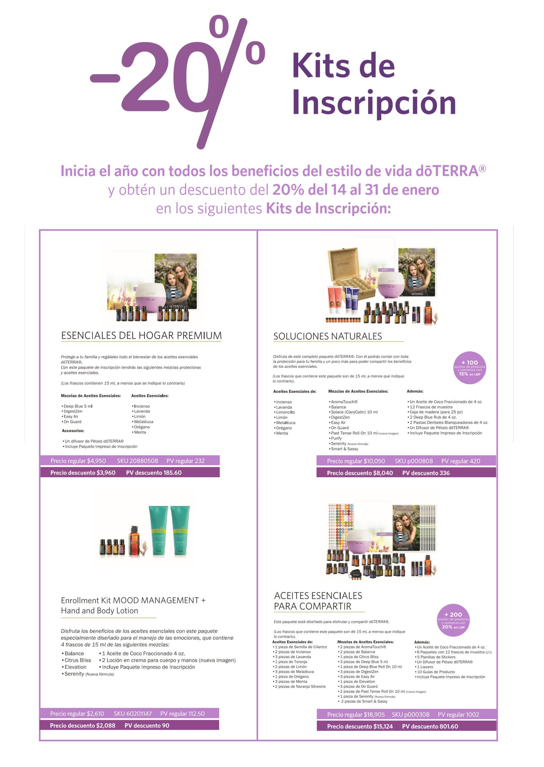 Inscripciones doterra